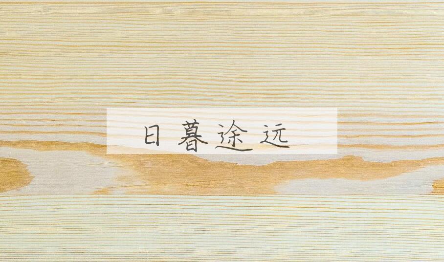 成语日暮途远是什么意思？