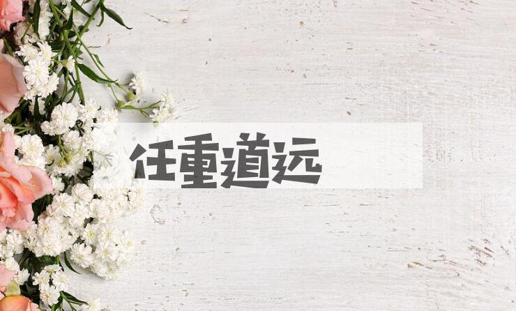 成语任重道远是什么意思？