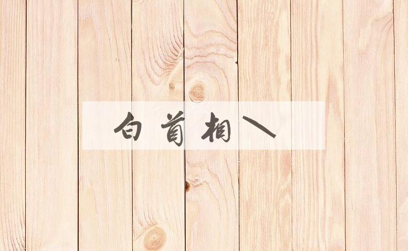 成语白首相知是什么意思？