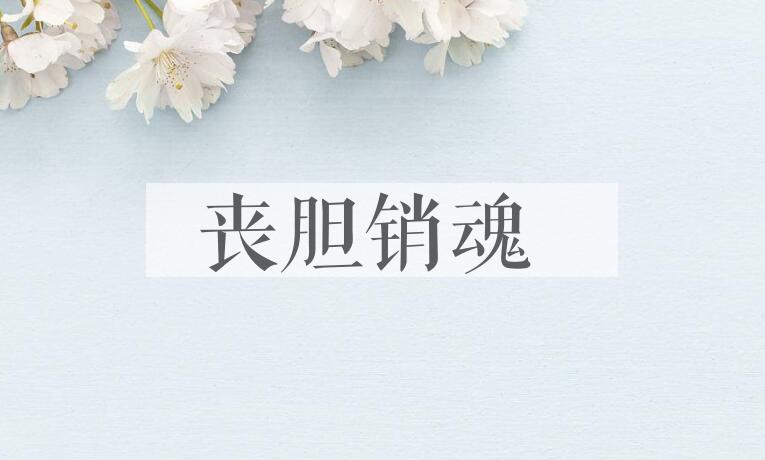 成语丧胆销魂是什么意思？