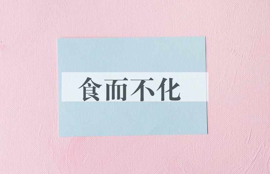 成语食而不化是什么意思？