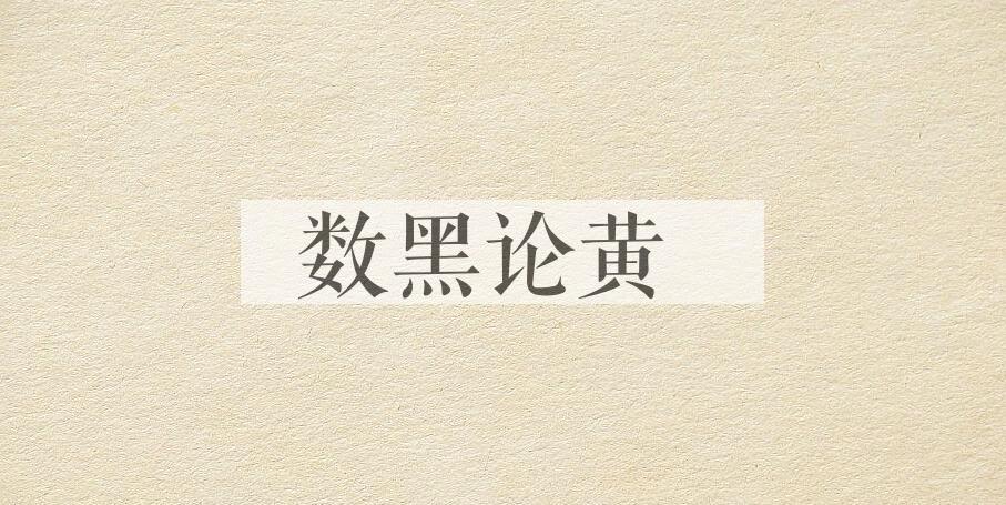 成语数黑论黄是什么意思？