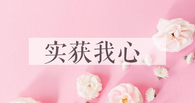 成语实获我心是什么意思？