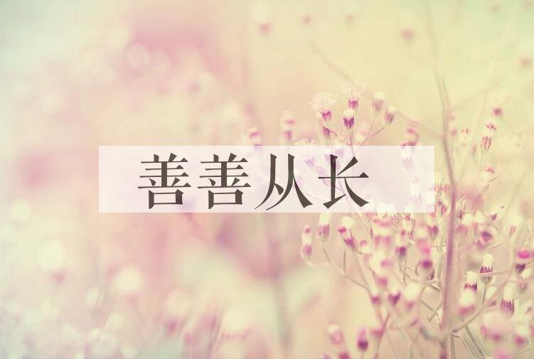 成语善善从长是什么意思？