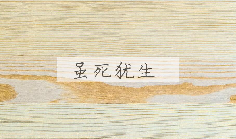 成语虽死犹生是什么意思？