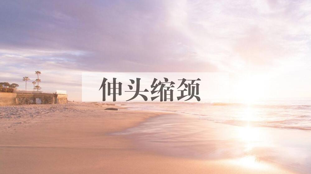 成语伸头缩颈是什么意思？