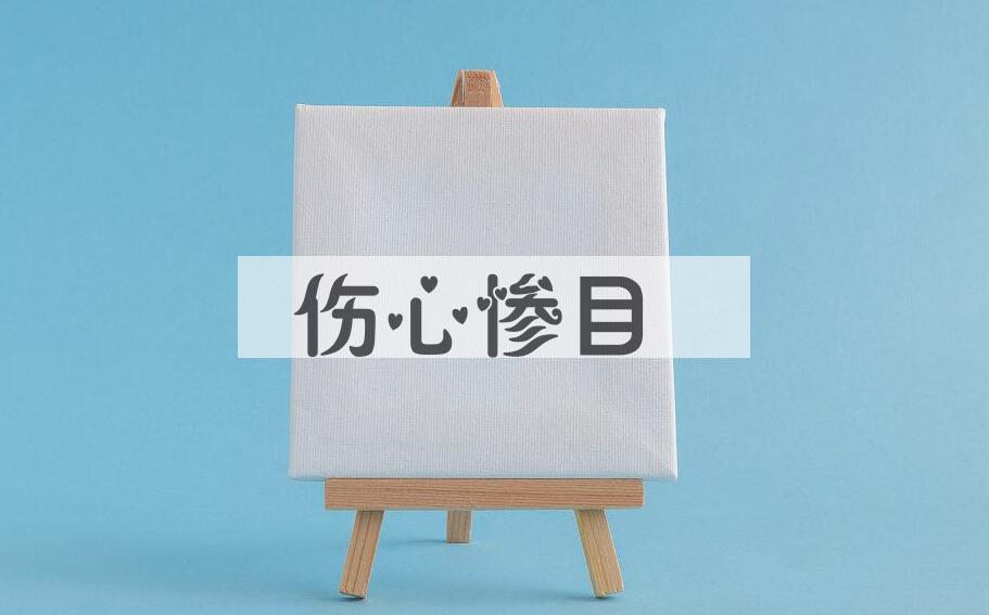 成语伤心惨目是什么意思？