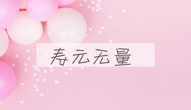 成语寿元无量是什么意思？