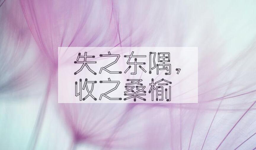 成语失之东隅，收之桑榆是什么意思？