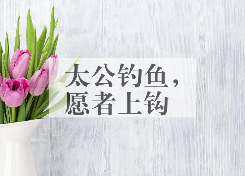 成语太公钓鱼，愿者上钩是什么意思？