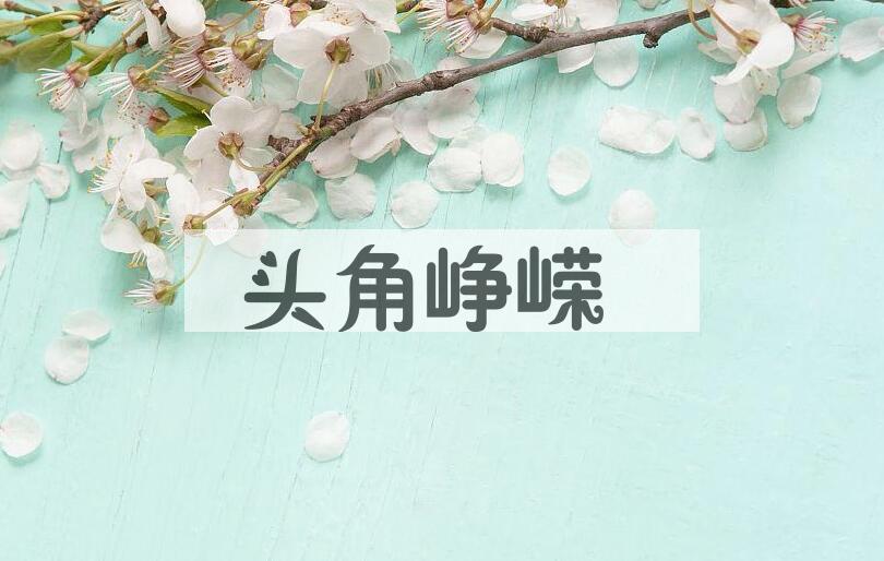 成语头角峥嵘是什么意思？