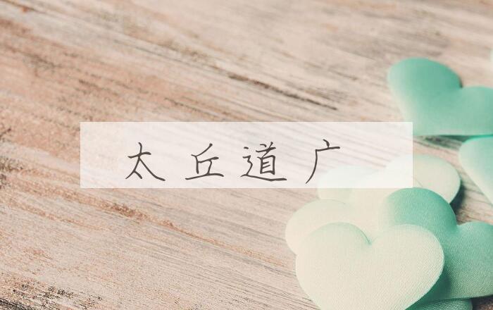 成语太丘道广是什么意思？