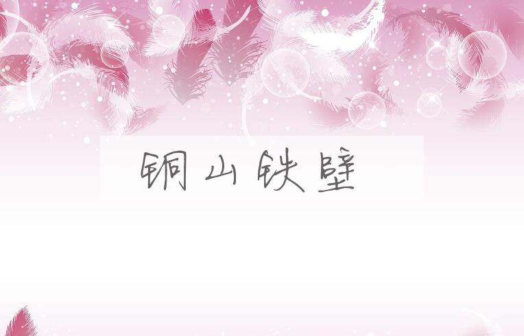 成语铜山铁壁是什么意思？