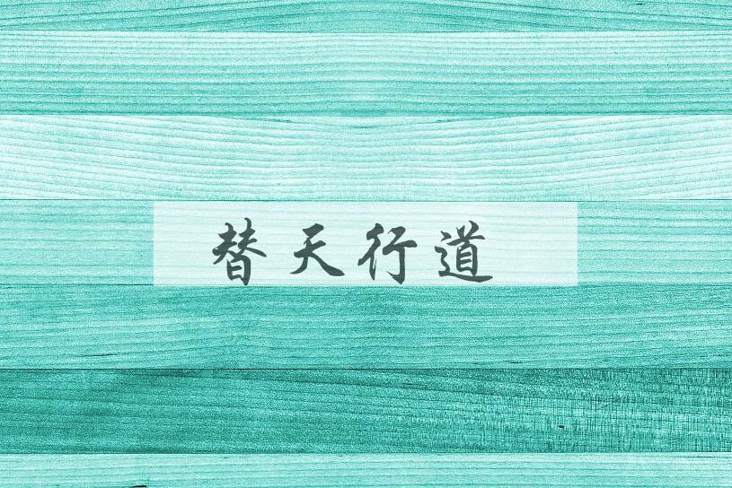 成语替天行道是什么意思？