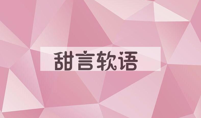 成语甜言软语是什么意思？