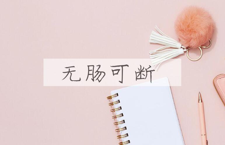 成语无肠可断是什么意思？