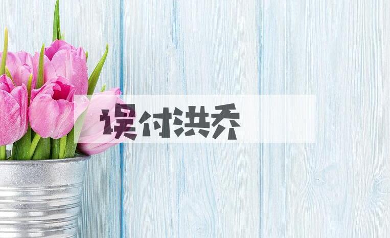 成语误付洪乔是什么意思？