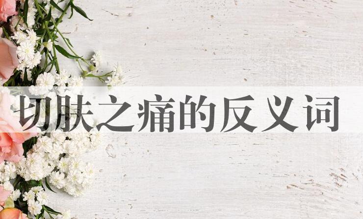 用切肤之痛造句
