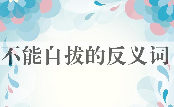 用不能自拔造句