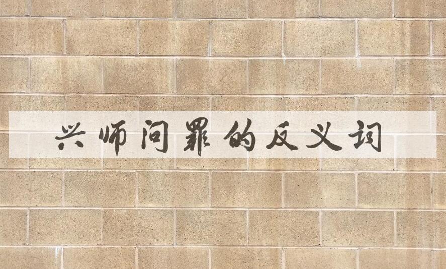 用兴师问罪造句