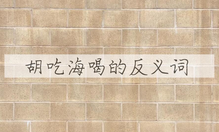 用胡吃海喝造句