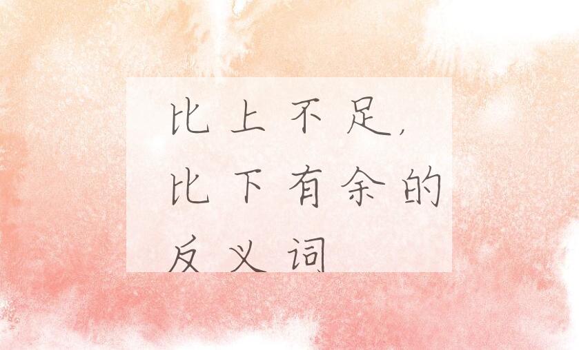 用比上不足，比下有余造句