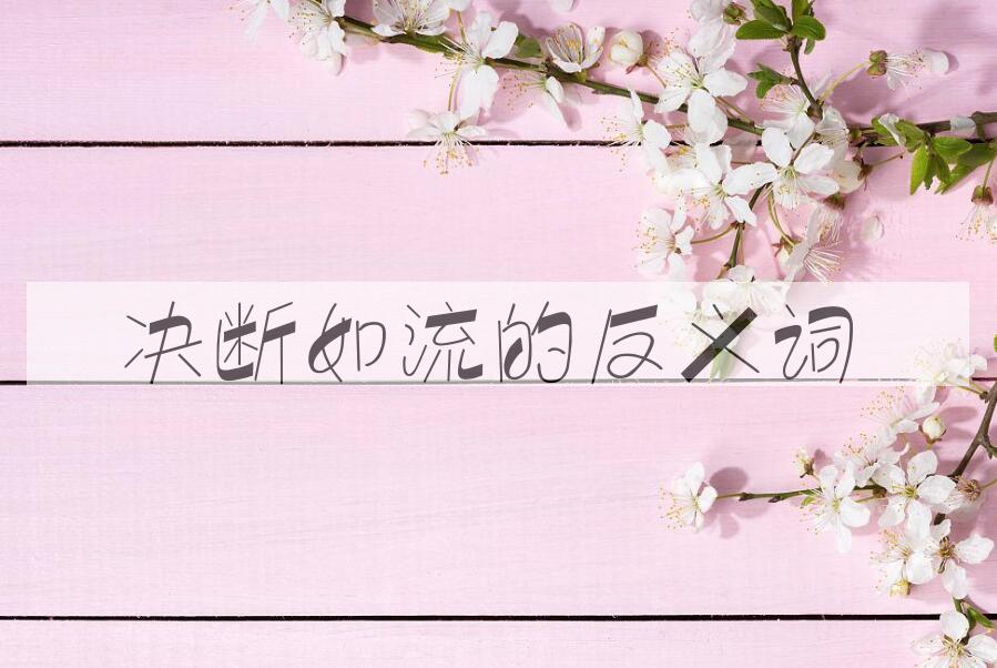 用决断如流造句