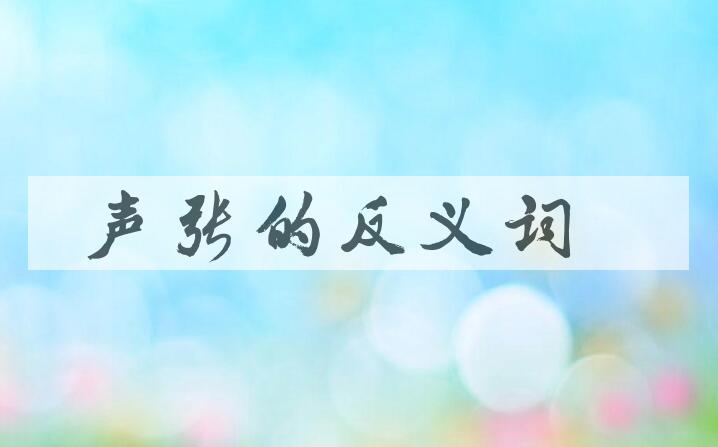 用声张造句