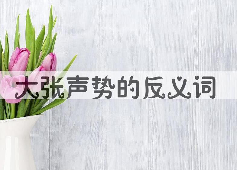 用大张声势造句