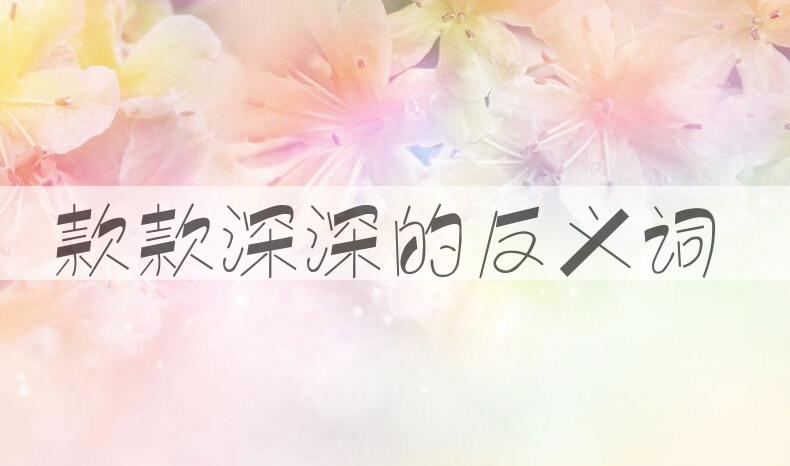 用款款深深造句