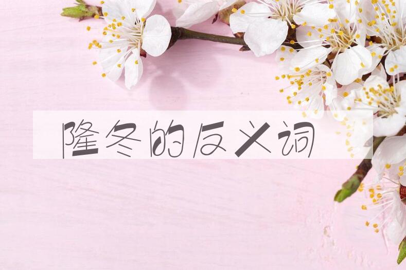 用隆冬造句