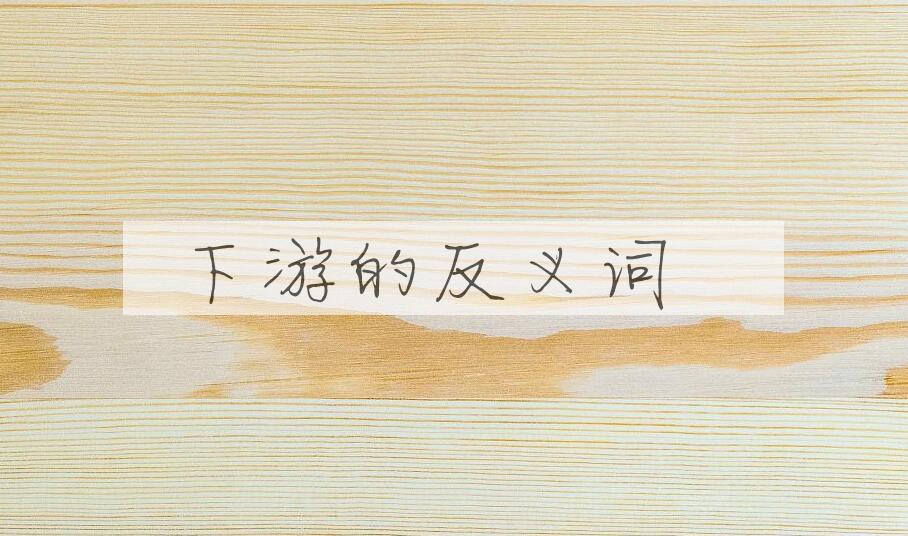 用下游造句