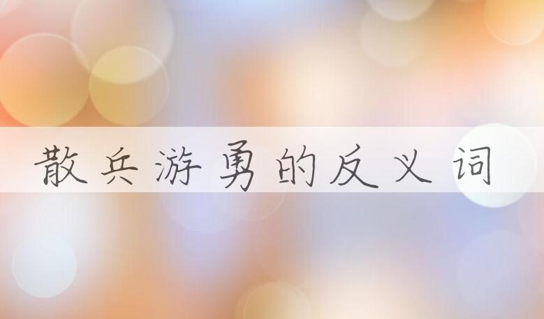 用散兵游勇造句