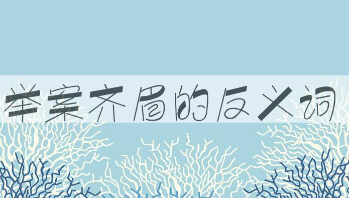 用举案齐眉造句