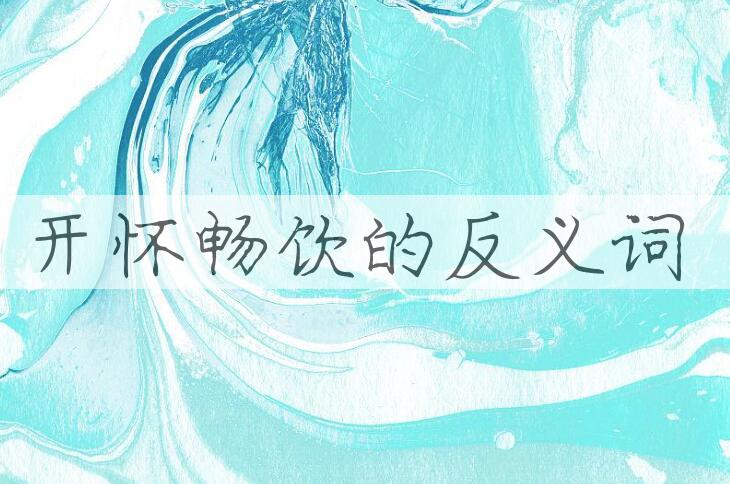 用开怀畅饮造句