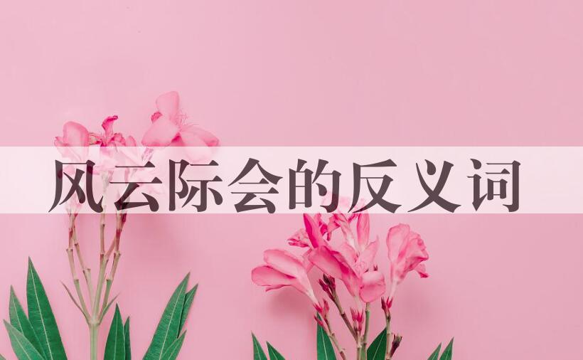 用风云际会造句