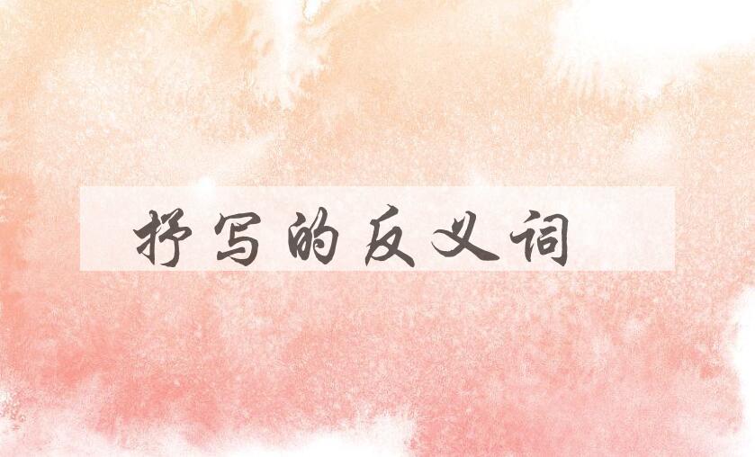 用抒写造句
