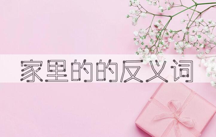 用家里的造句