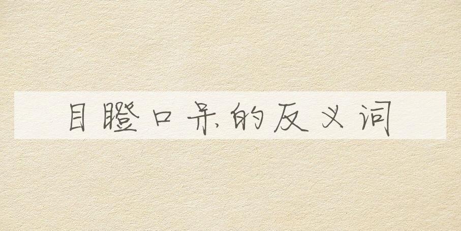 用目瞪口呆造句