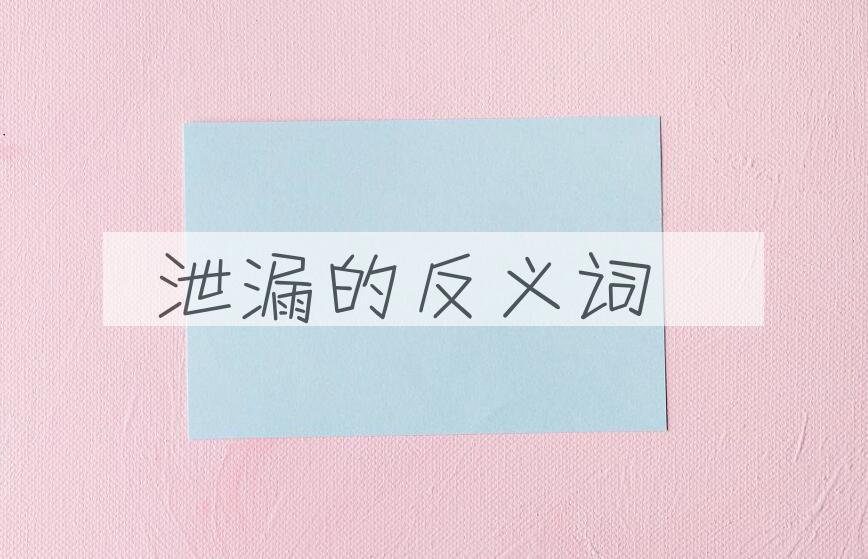 用泄漏造句