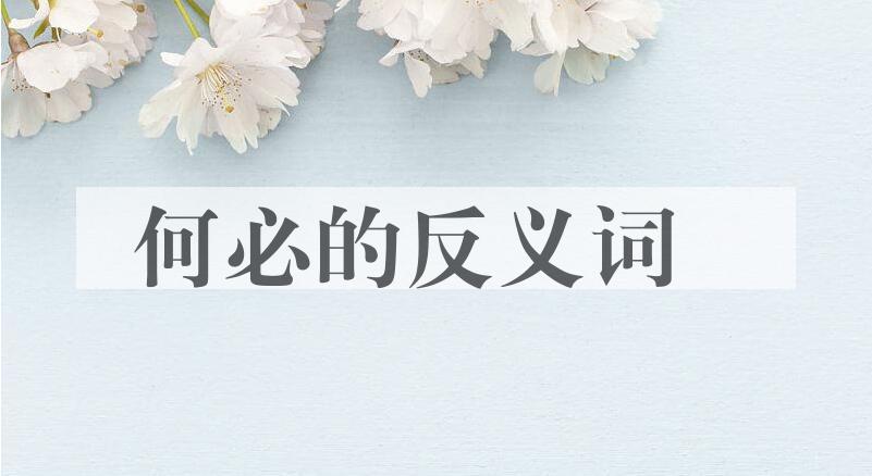 用何必造句