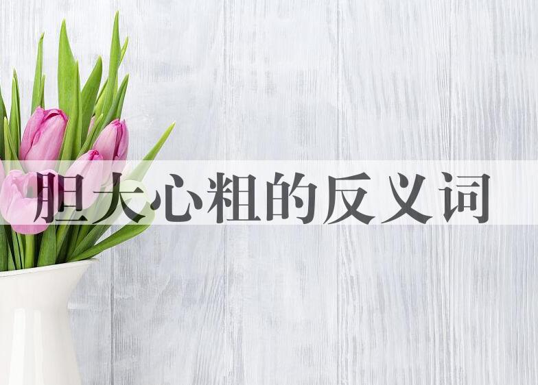 用胆大心粗造句