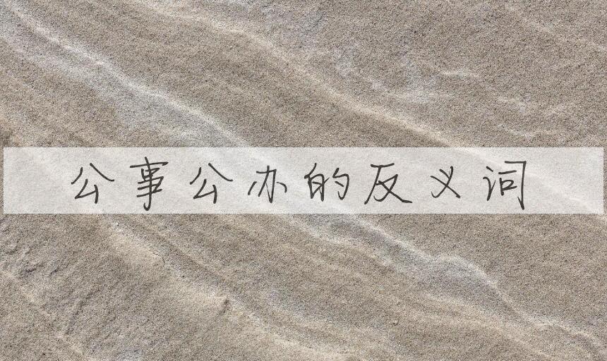 用公事公办造句