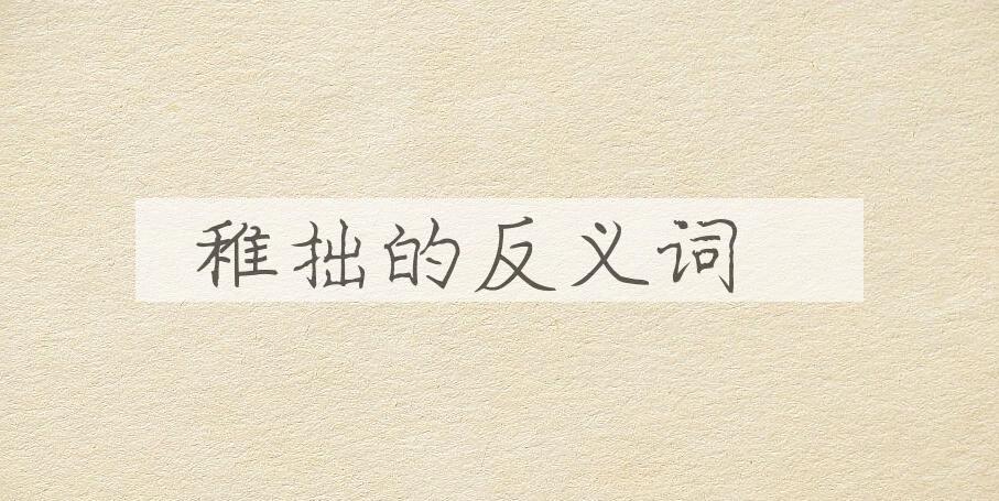 用稚拙造句