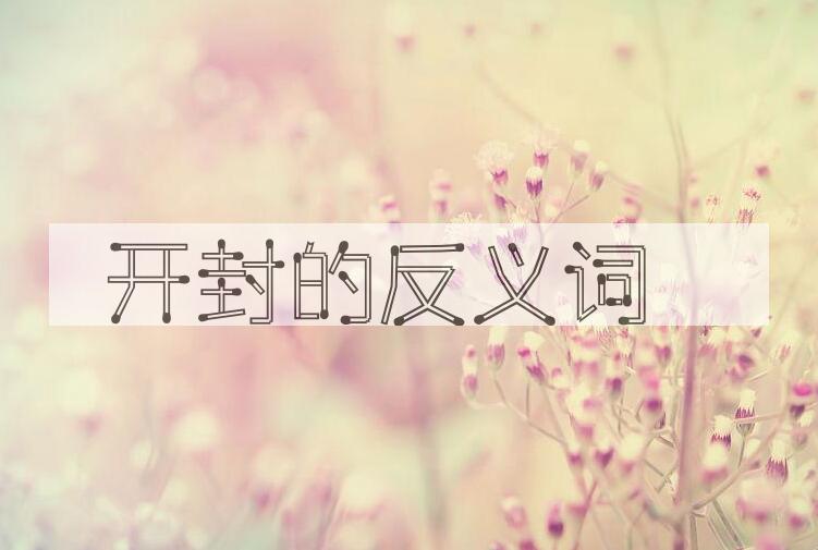 用开封造句