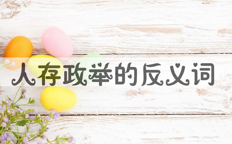 用人存政举造句