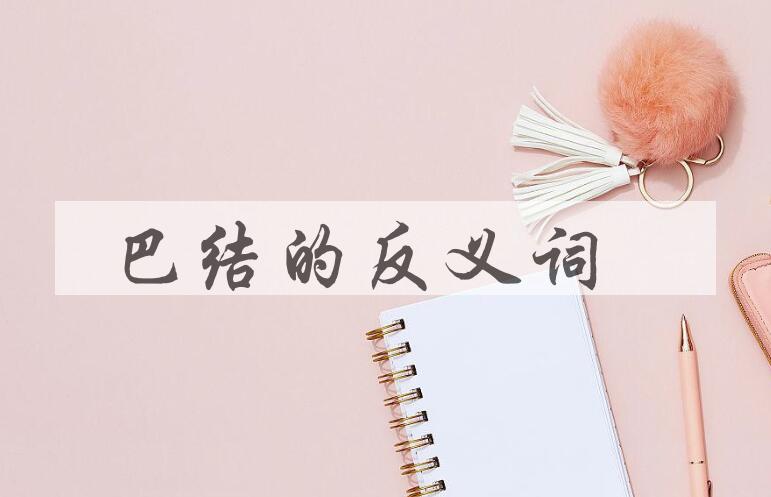用巴结造句