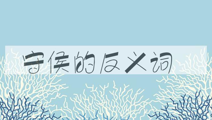 用守侯造句