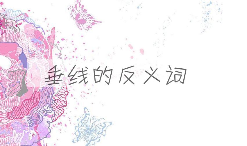 用垂线造句
