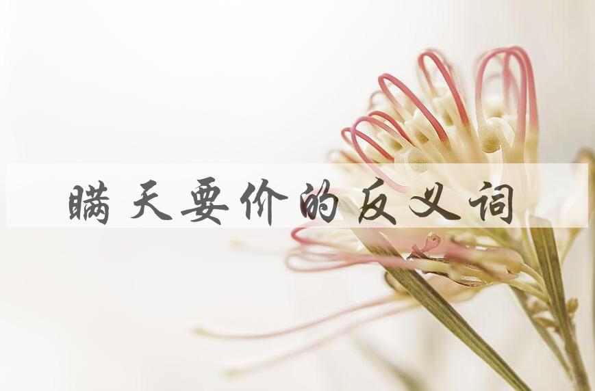 用瞒天要价造句